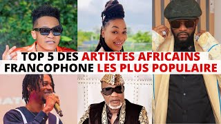 Top 5 artistes francophone les plus populaire et suivis en 2021 [upl. by Hartmann]