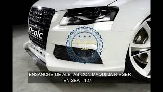 Maquina Rieger tutorial ensanche de aletas de coche seat 127 [upl. by Napra]