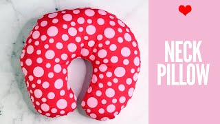 Neck Pillow Tutorial  Travel Pillow [upl. by Ellebasi]