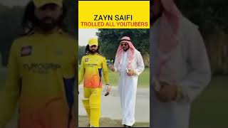 Zayn saifi trolled all youtubers zaynsaifi shorts [upl. by Jeavons351]