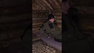 Building a Log Cabin part 1515 survival bushcraft outdoor logcabin [upl. by Ramon]