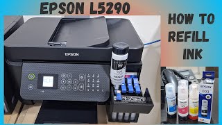 How to refill ink in Epson L5290 [upl. by Orran]