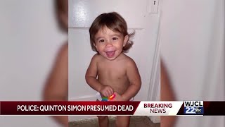 Missing Savannah toddler Quinton Simon presumed dead [upl. by Ojillib]