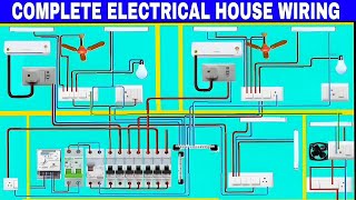 complete electrical house wiring diagram wiring connection electrical tools electrictrick358 [upl. by Ardnuyek]