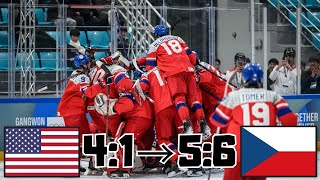 ČESKO VS USA NEUVĚŘITELNÝ OBRAT  OLYMPIJSKÉ HRY MLÁDEŽE 2024 SESTŘIH [upl. by Marlin]