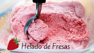 HELADO DE FRESA NATURAL en muy pocos minutos [upl. by Sibell236]