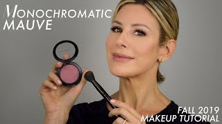 Monochromatic Mauve Fall Makeup Tutorial  Dominique Sachse [upl. by Faulkner]