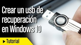 Cómo crear un USB de recuperación en Windows 10 [upl. by Annahahs453]