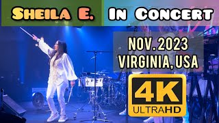 Sheila E Concert 2023 4K  Virginia USA  Prince 6 Degrees duanePrinceDMSR [upl. by Ylahtan]