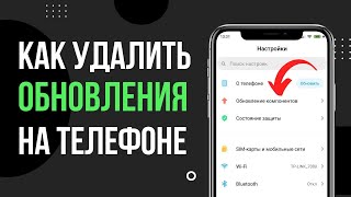 Как удалить обновление компонентов с телефона Android [upl. by Palmore]