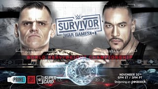 Gunther c Vs Damian Priest  World Heavyweight Championship Match At Survivor Series 2024  4K [upl. by Nuahsad]