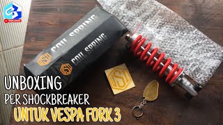 PER SHOCKBREAKER CUSTOM UNTUK FORK 3 VESPA   VIDEO 53  shockbreakercostum vespa [upl. by Moyers46]