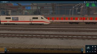 Trainz Railfanning Pt 159 Deutsche Bundesbahn großer Bahnhof German Railways large Station [upl. by Annawd]