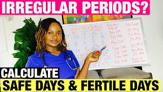 How To Calculate Safe Days amp Fertile Days with Irregular Periods [upl. by Ylas]