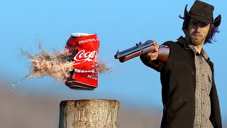 Expérience  Fusil vs Coca Cola  Destruction D’objets Mous Et Durs en Slow Motion [upl. by Valenka]