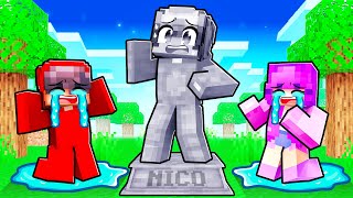 Nico was TURNED TO STONE in Minecraft [upl. by Alpers948]