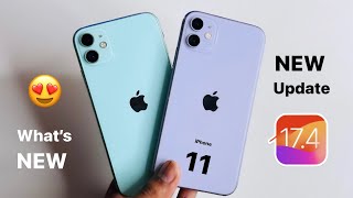 New update  iOS 174 for iPhone 11  What’s NEW  Major Update [upl. by Enivid126]