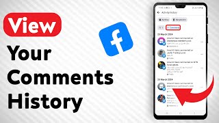 How To View Your Comments History On Facebook  Full Guide [upl. by Nylhsoj]