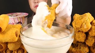 ASMR MUKBANG KOREAN Fried Chicken Hot Dog CheeseBall amp SWEET SAUCE [upl. by Marsland]