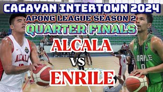 ALCALA VS ENRILE  QFINALS CAGAYAN INTERTOWN APONG LEAGUE 2024 GAME HIGHLIGHTS [upl. by Alaine]