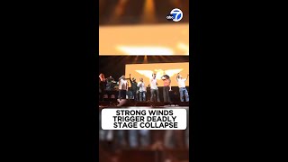 Video shows deadly stage collapse in Mexico [upl. by Frohne187]