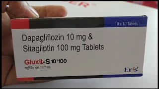 GluxitS 10100 Tablet  Dapagliflozin amp Sitagliptin Tablets  Gluxit S 10100mg Tablet Uses Dosage [upl. by Procora]