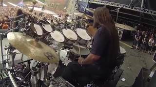 HATEInto Burning GehennaPavulonLive at Brutal Assault 2018 Drum Cam [upl. by Gruchot]