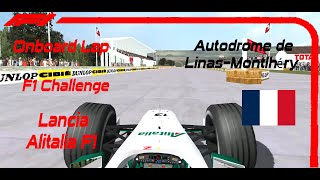 Lancia Alitalia F1  Onboard Lap  Autodrome de LinasMontlhéry  F1 Challenge [upl. by Hterrag884]