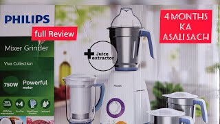 PHILIPS Mixer Grinder HL7701Full honest Review after 4monthviva collectionTea masalaDosa demo [upl. by Nasas]