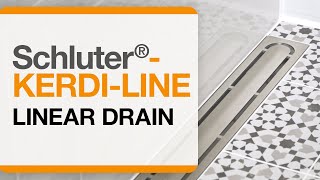 How to Install Schluter®KERDILINE linear drain [upl. by Carleton]