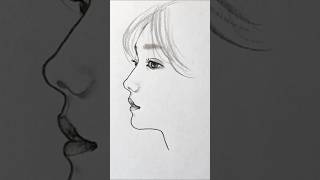 How to draw cute girl for beginner short youtubeshorts shortvideo shortsfeed art drawing [upl. by Delgado]