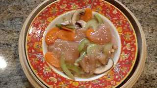 Steamed Chicken with Vegetables Recipe [upl. by Askari792]