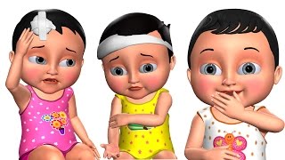 Five Little Babies jumping on the Bed  Kids Songs  3D Nursery Rhymes for Children [upl. by Rhianon]