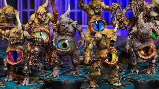 Nurgle EYEBEARERS using cabochons for Warhammer [upl. by Leaper]