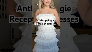 I actually ended up staying in my wedding dress all night 💍 anthropologie receptiondress [upl. by Anivlem]