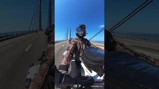 Øresund bridge  Denmark to Sweden roadtrip2024 bmwmotorrad mototravel insta360 shorts [upl. by Yliah]