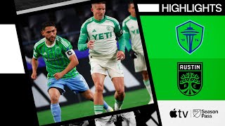 Seattle Sounders FC vs Austin FC  Full Match Highlights  March 2 2024 [upl. by Nairdna75]