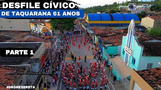 Taquarana Desfile Cívico homenagem de 61 anos de emancipação política dronexereta dji drone [upl. by Sitof]