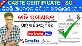 How to apply SC Caste Certificate in Odisha ll Caste Certificate Apply Online Odisha 202425 [upl. by Hadeehsar998]