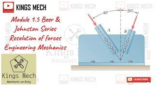 Module 15 Resolution of forces Beer and Johnston book exercise in Tamil [upl. by Latini364]