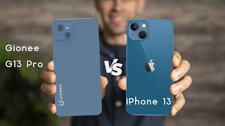 Gionee G13 Pro vs Apple iPhone 13 [upl. by Nahamas]