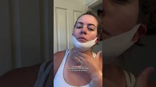 VLine Lifting Mask to Remove Double Chin  Slim Your Jawline Fast shorts [upl. by Nuarb79]