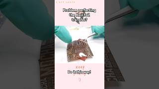 do the nail transfer foil in resin this way and you will have no problems resinart resincrafts diy [upl. by Tufts523]