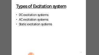 Types of Excitation system [upl. by Megargee427]