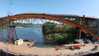 Sellwood Bridge Construction Timelapse [upl. by Karlee]