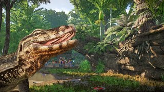 Asian Water Monitor and Babirusa Habitat  Eco Trails Wildlife Sanctuary  Planet Zoo Franchise Mode [upl. by Aicilanna]