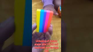 unboxing of V7 pilot pen ink eraser and sponge ball moon ball [upl. by Monteria599]