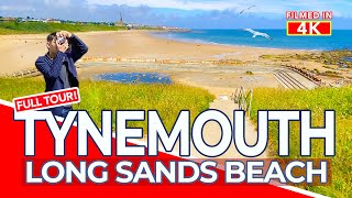 TYNEMOUTH Near Newcastle The Abandoned Outdoor Pool on Long Sands Beach and Laurel and Hardy  4K [upl. by Ennis]