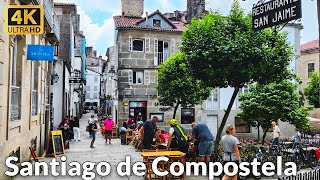 Exploring Santiago de Compostela Spain A Charming Walking Tour of the Old Town 4K 60fps [upl. by Madox59]