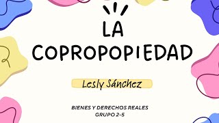 VEXPOSICIÓN LA COPROPIEDAD Lesly Danaee Sánchez Guerrero 25 [upl. by Bihas249]